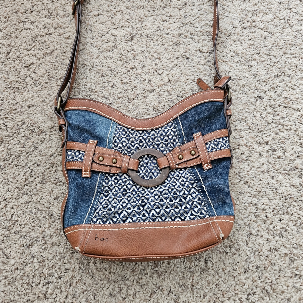 b.o.c. Blue and Brown Mini Bag